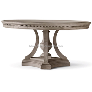 Mỹ nóng bán nhà máy bán buôn sang trọng phòng ăn <span class=keywords><strong>St</strong></span>. <span class=keywords><strong>James</strong></span> vòng bàn ăn rắn gỗ ghế ăn sang trọng - Product Image 2