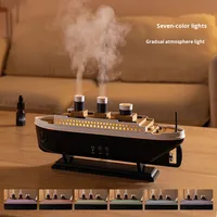 Diffuseur d'aromathérapie de bateau de croisière rétro intelligent humidificateur de parfum ultrasonique de bureau à grand Volume nouveau modèle vaporisateur de méduse