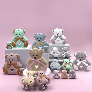 Meilleure vente sans BPA bébé jouets de dentition rongeur à mâcher forme animale cadeau d'allaitement SIlicone anneau de dentition - Product Image 2