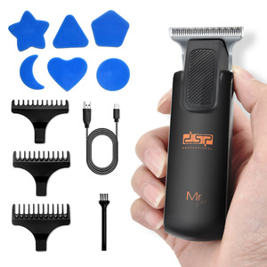 Cortadora de pelo eléctrica DSP, cuchillas de acero inoxidable, longitud ajustable, uso profesional en salón, para recortar la barba y el cabello de los hombres - Product Image 3