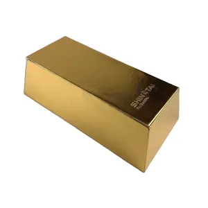 Luxury PU Leather Covered Sliver Gold Bar Unique Sunglasses Packaging Box Magnetic Closure Custom Handmade Glasses Case