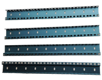 Rail de montage en L en acier au carbone pour rack 10U de 18 pouces, idéal pour les cases de mixage audio 2U-22U