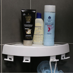 BNcompany Étagères <span class=keywords><strong>d</strong></span>'<span class=keywords><strong>angle</strong></span> <span class=keywords><strong>de</strong></span> douche en <span class=keywords><strong>plastique</strong></span> à 90 degrés Support <span class=keywords><strong>de</strong></span> rangement mural pour <span class=keywords><strong>salle</strong></span> <span class=keywords><strong>de</strong></span> <span class=keywords><strong>bain</strong></span> - Product Image 2