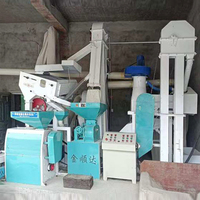 Nouvelle Mini Rizerie Combinée Automatique pour Usage Domestique, 800-1000KG/H, Machine de Décorticage et Broyage du Riz, du Paddy au Riz Sable