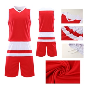 Maillots d'entraînement de basket-ball respirants personnalisables ensemble de maille unisexe nouveau style pour adultes enfants vêtements de basket-ball sublimés - Product Image 5