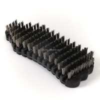 Brosse de nettoyage et d'entretien industrielle OEM flexible en nylon et fil métallique pour haltères de salle de sport