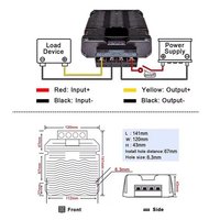 Convertisseur DC-DC élévateur 12V vers 24V 30A 720W, régulateur de puissance haute efficacité, module élévateur 10-20V vers 24V pour voitures, bateaux, applications marines