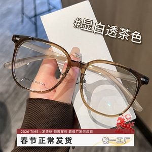 กรอบแว่นตาผู้หญิง Danyang รุ่น 28017 TR90 น้ำหนักเบา กรอบเต็มสีน้ำตาล เลนส์พลาสติก - Product Image 3