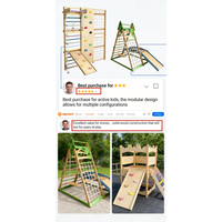 Structure d'escalade intérieure personnalisable, panneaux d'escalade robustes pour l'entraînement physique en bois massif et la maison de jeu pour enfants