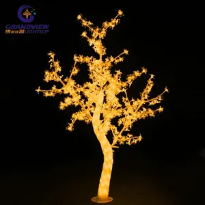 LED Crystal Beautiful Motif Artificial ABS Tree Light For Garden Festival Decoration