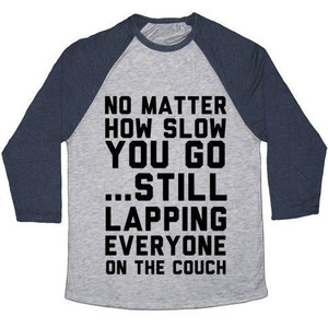 No Matter How Slow Camiseta de béisbol unisex de mezcla triple - Product Image 3