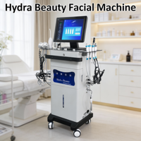 Appareil de Dermabrasion Faciale à l'Oxygène pour Éclaircir le Teint, Atténuer les Imperfections et Lisser les Rides Fines - Machine de Jet Peel Facial