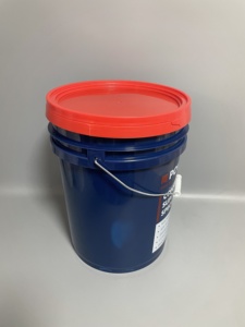 Seau plastique rond et bleu de 20 l, couvercle et poignée imprimés, <span class=keywords><strong>tambour</strong></span> vide de haute qualité, livraison gratuite - Product Image 2