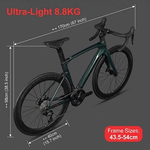 2026 Twitter Carbon 公路自行车，配备 Wheeltop Eds Tx 2 Times <span class=keywords><strong>12</strong></span> 速无线套件，高速公路自行车，适合公路骑行 - Product Image 6