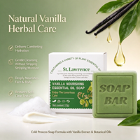 Savon Artisanal Hydratant et Nourrissant en Profondeur à l'Huile Essentielle Végétale de Vanille, Nettoyage Doux Visage et Corps, Marque Blanche, Vente Directe Usine
