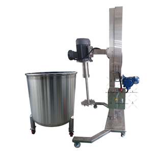 Mélangeur à tête émulsifiante à cisaillement élevé pour crème et liquide, homogénéisateur à suspension, avec support de levage de petite taille - Product Image 1