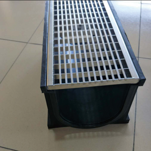 Système de drainage de pluie pour <span class=keywords><strong>caniveau</strong></span> de jardin, <span class=keywords><strong>grille</strong></span> de profil en acier inoxydable pour extérieur, couverture de canal de drainage en plastique résistant à l'eau - Product Image 1