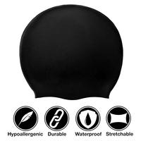 Bonnets de bain en silicone personnalisés à bas prix avec logo imprimé pour enfants, haute performance extensible, design dreadlock