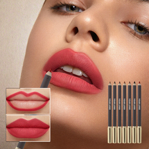 Crayon à lèvres végétal coloré en gros avec pinceau, logo personnalisé, végétalien, waterproof, fini mat - Product Image 3