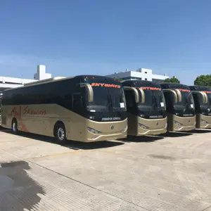 Yıl 2018 yepyeni 12m 50 koltuk dizel Euro 3 emisyon standart yüksek kaliteli lüks tur otobüsü satılık