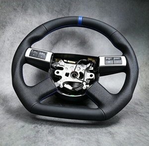 Volant en cuir à fond plat pour <span class=keywords><strong>Dodge</strong></span> Challenger Hellcat SRT, Chrysler 300c, <span class=keywords><strong>Dodge</strong></span> Challenger Charger – Vente directe usine - Product Image 5