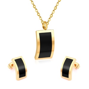 Conjunto de Joyería de Acero Inoxidable al por Mayor, Chapado en Oro de 18K, con Circonitas y Perlas, para Mujeres y Niñas - Product Image 4