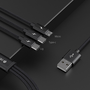 Devia nueva llegada barato precio magnético usb 3 en <span class=keywords><strong>1</strong></span> una cables micro usb <span class=keywords><strong>cable</strong></span> para teléfono móvil - Product Image 5