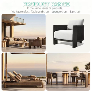 Conjunto de Sofás de Jardín Modernos y Lujosos para <span class=keywords><strong>Terraza</strong></span>, Sofá de Cuerda para Exteriores, Resistente al Agua, para Patio, Villa, Hotel, Muebles de Aluminio para Exteriores - Product Image 6