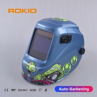 Casque de soudage à obscurcissement automatique alimenté par batterie solaire/lithium, personnalisable OEM/ODM, vente en gros d'usine, expédition en vrac