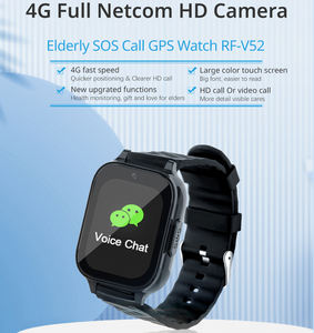 Old Prople Personnes âgées SmartWatch 4G LTE GPS SOS Détection de chute d'urgence Rappel de médicament IP67 Compatible iOS Silicone - Product Image 6