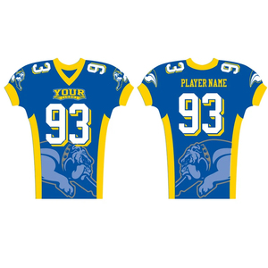 Camisetas de Fútbol Americano Personalizadas Más Vendidas, Cortas, 100% Poliéster, Protección UV, Diseño Personalizado para tu Equipo o Club, Venta al por Mayor - Product Image 5