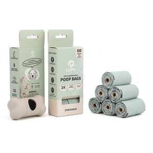 Sacs à déjections pour animaux de compagnie en plastique écologique personnalisés, biodégradables, compostables, sacs à crottes de chien recyclables en PE - Product Image 1