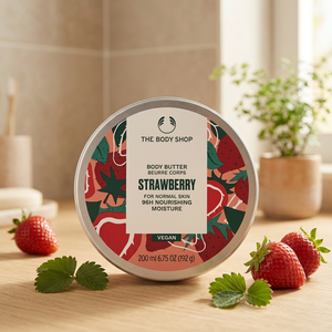 BODY SHOP Manteca Corporal Hidratante y Nutritiva con Vitamina C y Aroma a Fresa 200ML para Piel Normal - Product Image 3