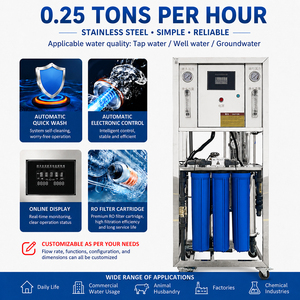 เครื่องกรองน้ำระบบ Reverse Osmosis สำหรับเชิงพาณิชย์ ขนาด 250 ลิตรต่อชั่วโมง 500 ลิตรต่อชั่วโมง 1000 ลิตรต่อชั่วโมง เครื่องทำน้ำบริสุทธิ์ - Product Image 2
