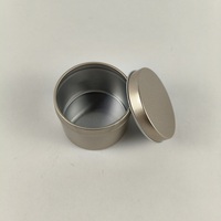 Pots en aluminium fins et vides pour crème, couleur métallique givrée, 100g/3.3oz, pots en métal pour poudre cosmétique, récipients