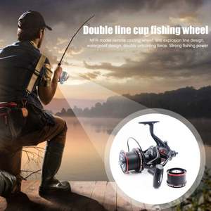 Jetshark 8000/9000 un mulinello con due bobine sistema di trascinamento doppio lungo mulinelli da pesca alla carpa mulinello grande pesca - Product Image 5