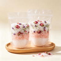 Sel de Bain Cristallin de l'Himalaya Riche en Minéraux Apaisant pour le Corps Sulfate de Magnésium Rose Jasmin Camomille Lavande Bain Relaxant Epsom