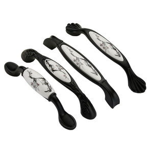 LGEDIS <b>Ceramic</b> Cabinet Handles Oval Zinc Alloy European Style Furniture Hardware <b>Drawer</b> Door <b>Knobs</b> - Product Image 2