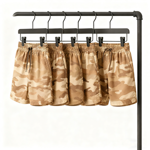 Custom Logo Sports Breathable <b>Camo</b> Blank Gym <b>Shorts</b> Fitness Bodybuilding Active <b>Shorts</b> With Pockets Seamless <b>Shorts</b> - Product Image 1