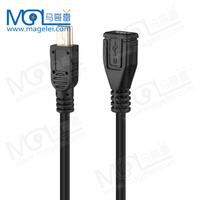 Cable de Datos Mini USB de 5 Pines Macho a Micro USB de 5 Pines Hembra de 30 cm y 50 cm, USB2.0 Mini BM a Micro BF, Cable Redondo