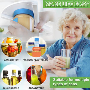 ที่เปิดขวดสีขาวพร้อมด้ามจับ 2 in 1 ที่เปิดขวดพลาสติก ที่เปิดกระป๋องสำหรับใช้ในครัว - Product Image 5