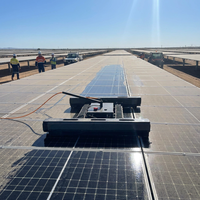 SUNNOVA L1 Machine de nettoyage solaire haute efficacité 3 MW/jour, robot à double brosse de 65 cm pour franchissement d'obstacles, pour photovoltaïque à grande échelle