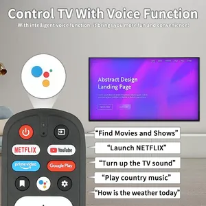 RM-C3287 <strong>For</strong> JVC <strong>Smart</strong> <strong>Android</strong> TV Voice <strong>Remote</strong> <strong>Control</strong> With Google Play PrimeVideo YouTube NETFLIX Buttons - Product Image 2
