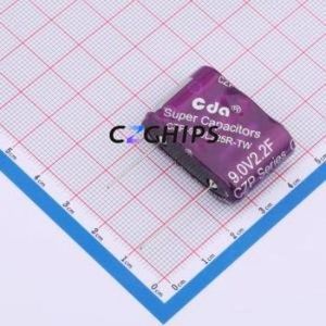 Supercondensateur CZP-9R0L225R-TW, composant traversant (THT), condensateur 32x11x22mm 2.2F -10%~+30% 9V 15uA@72hrs - Product Image 1