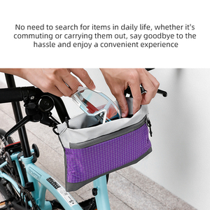 <span class=keywords><strong>Bolsa</strong></span> Impermeable Expandible <span class=keywords><strong>para</strong></span> Manillar de Bicicleta ESLNF, <span class=keywords><strong>Bolsa</strong></span> Cruzada Desmontable <span class=keywords><strong>para</strong></span> Bicicleta Plegable <span class=keywords><strong>Brompton</strong></span>, <span class=keywords><strong>Bolsa</strong></span> de Almacenamiento <span class=keywords><strong>para</strong></span> Viajes y Compras - Product Image 5