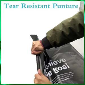 Sacs d'expédition en polyéthylène blanc imprimés personnalisés, biodégradables, imperméables et autocollants - Product Image 2