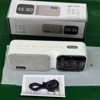 Speaker Tidur Plastik Bertenaga Baterai 3-in-1 dengan Mesin White Noise, Jam LED, dan Alarm