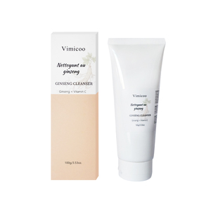 Limpiador <span class=keywords><strong>Facial</strong></span> Espumoso <span class=keywords><strong>de</strong></span> Ginseng al por Mayor con Vitamina C y Niacinamida para <span class=keywords><strong>Piel</strong></span> <span class=keywords><strong>Grasa</strong></span>, Cuidado Profundo, Producto Cosmético Orgánico - Product Image 1