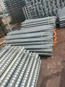 Ancre de sol hélicoïdale en acier galvanisé à chaud de haute qualité en gros, vis hélicoïdale lourde, système de montage solaire, vent, neige - Product Image 3