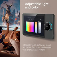 Passerelle Zigbee à écran tactile de 8 pouces, système de maison intelligente Zigbee avec interrupteur lumineux intégré à 2 voies